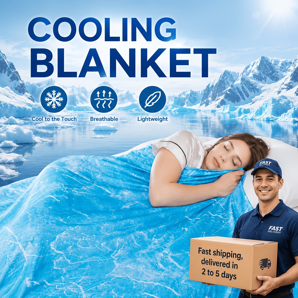 Cooling Blanket Hot Sleepers - Koc chłodzący dla osób, które początkują