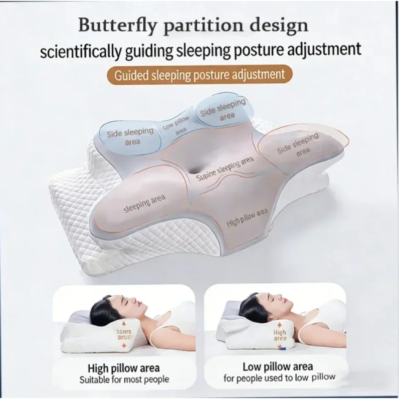 Memory Foam Orthopedic Pillow Neck Pain - Oddychająca, chłodząca poduszka ortopedyczna z pianki