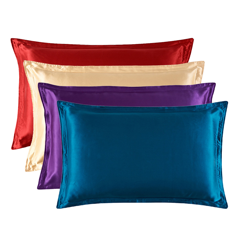 Satin Silk Pillowcase Hair Skin - Poszewka na poduszkę 48x74cm Patchwork Solid