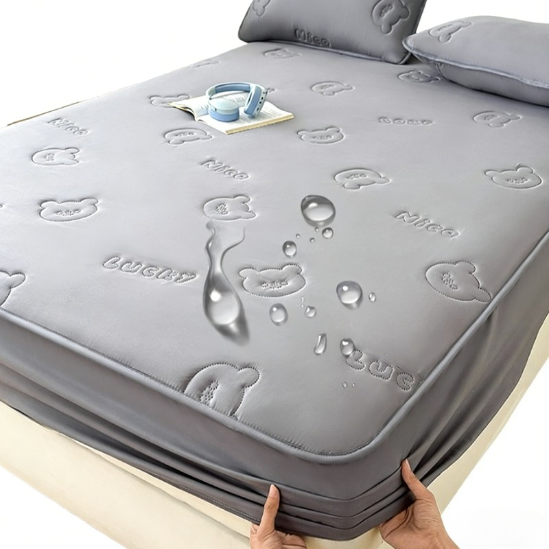 Waterproof Mattress Protector Breathable - Ultradźwiękowo szyta, pikowana, wodoodporna nakładka na