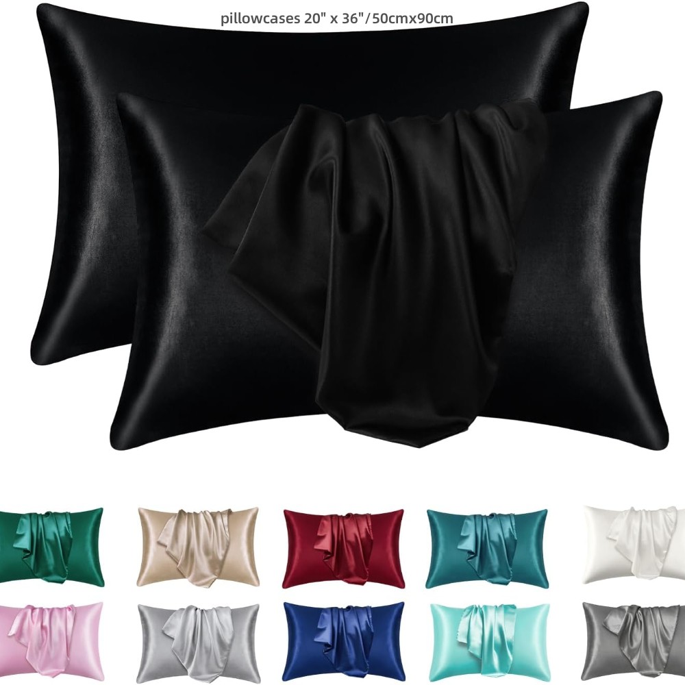 Satin Silk Pillowcase Hair Skin - 2 sztuki satynowych poszewek na włosy