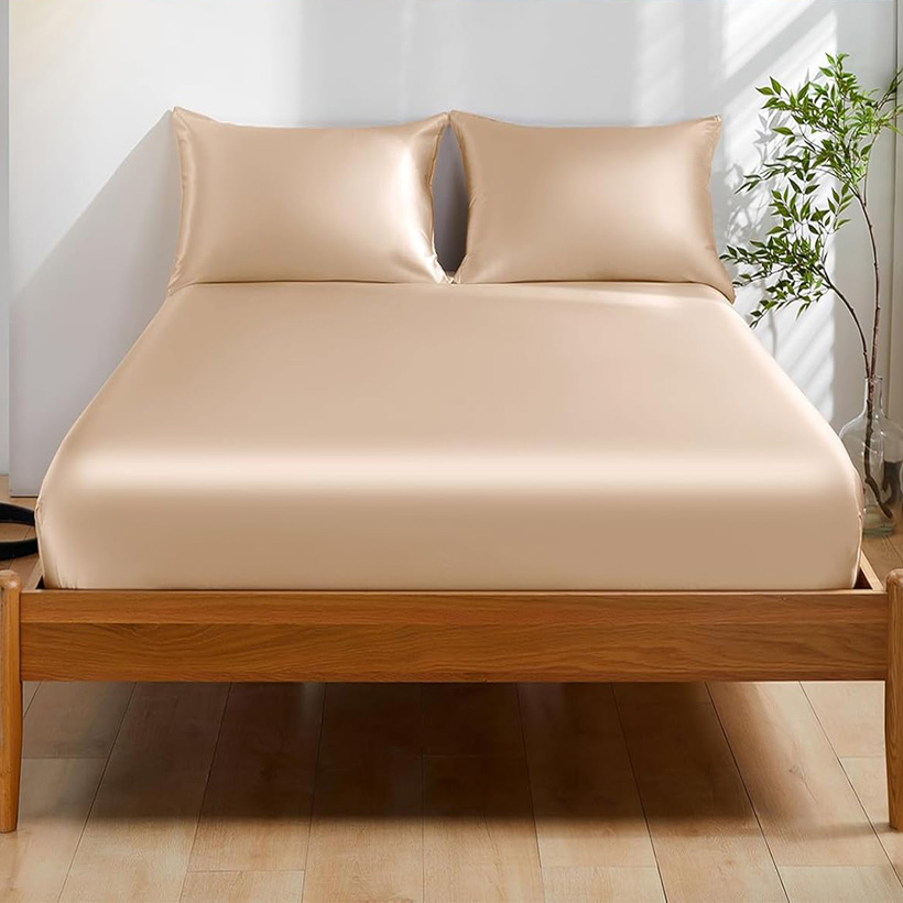 Fitted Bed Sheets Deep Pocket - Prześcieradło z gumką ze 100% jedwabiu