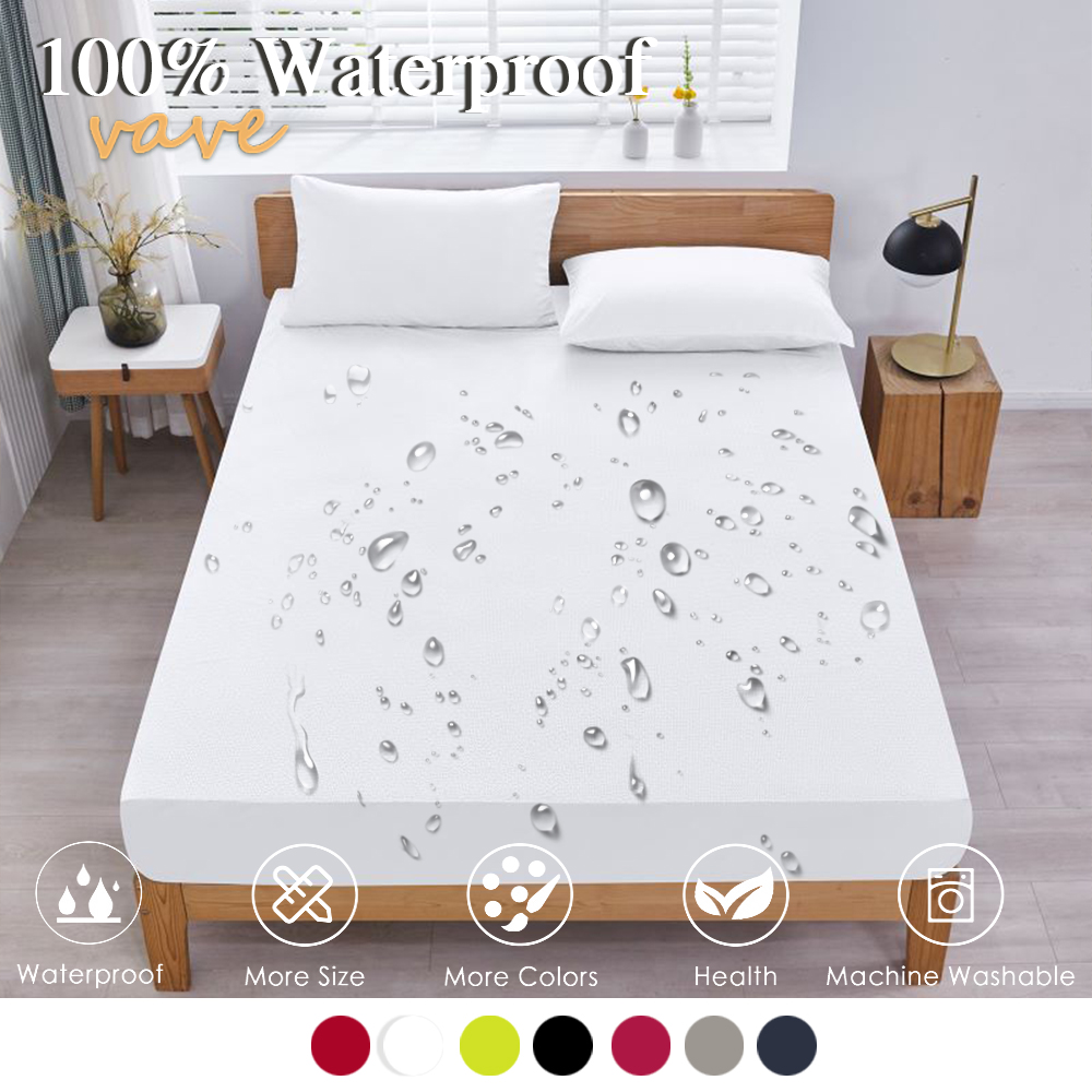 Waterproof Mattress Protector Breathable - 100% wodoodporne łóżko prześcieradło z gumką