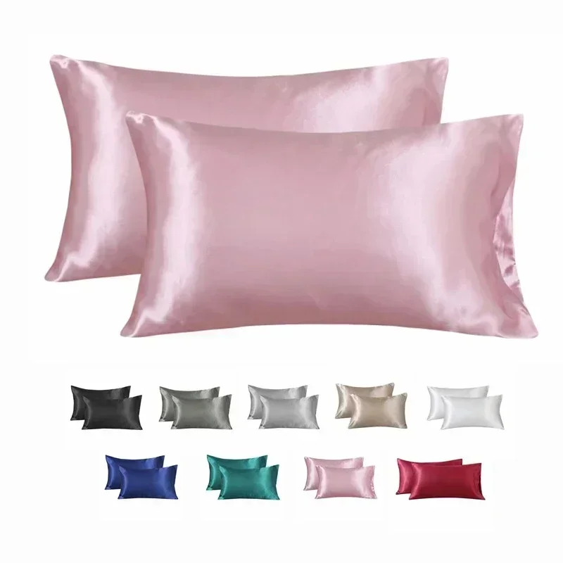 Satin Silk Pillowcase Hair Skin - 100% jedwabna poszewka na poduszkę Poszewka