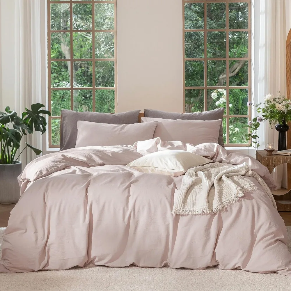 Duvet Cover Sets With Zipper - Komplet poszewek na kołdrę 100% bawełna