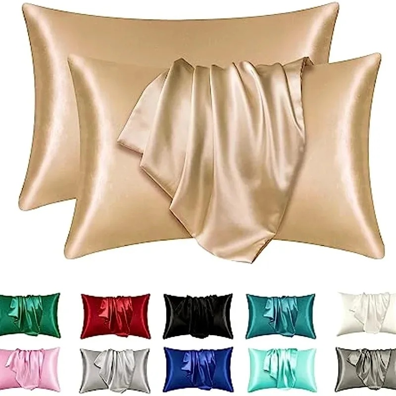 Satynowa jedwabna poszewka na  – Satin Silk Pillowcase Hair Skin recenzja i cena