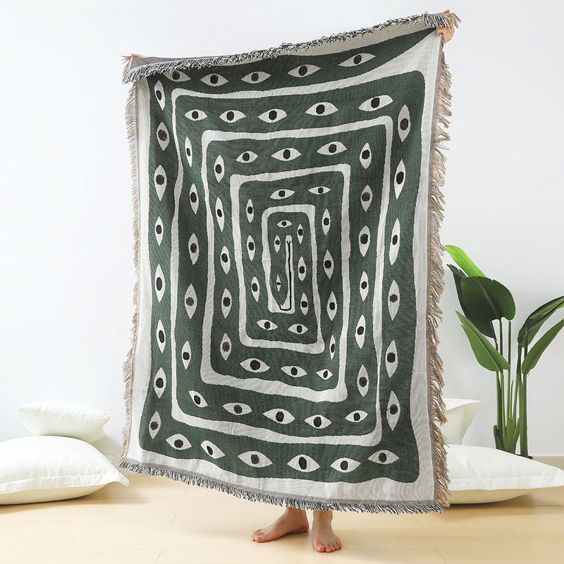 Tekstylne miasto Ins oko wąż r – Boho Throw Blanket Fringe recenzja i cena