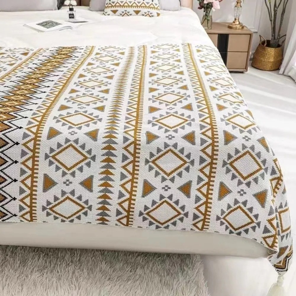 Koc w stylu vintage z grubą dz – Boho Throw Blanket Fringe recenzja i cena