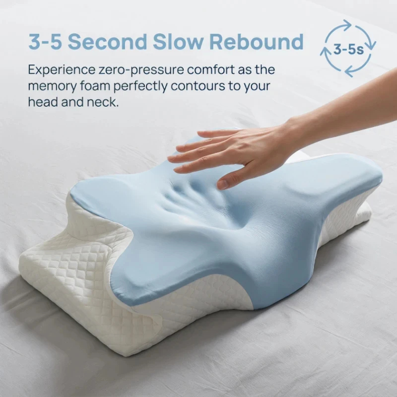 Oddychająca, chłodząca poduszk – Memory Foam Orthopedic Pillow Neck Pain recenzja i cena