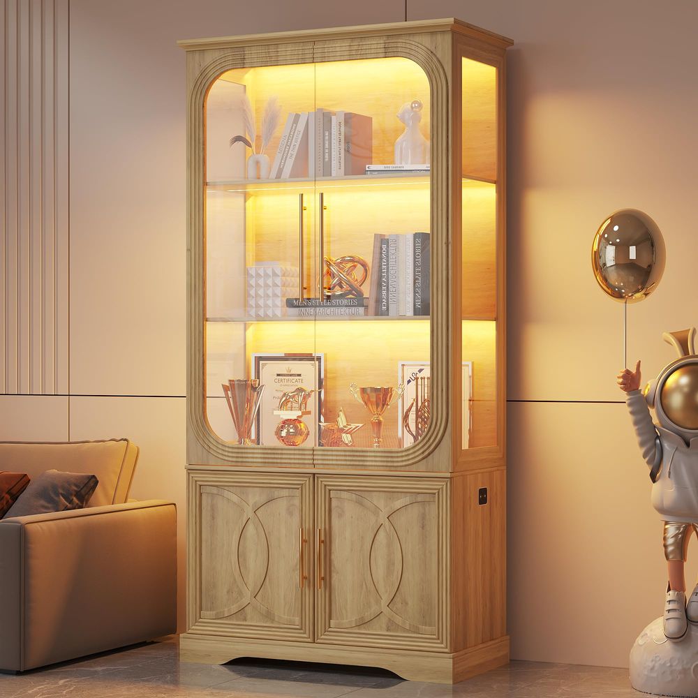 Witryna z szklanymi drzwiami i – Storage & Organization recenzja i cena