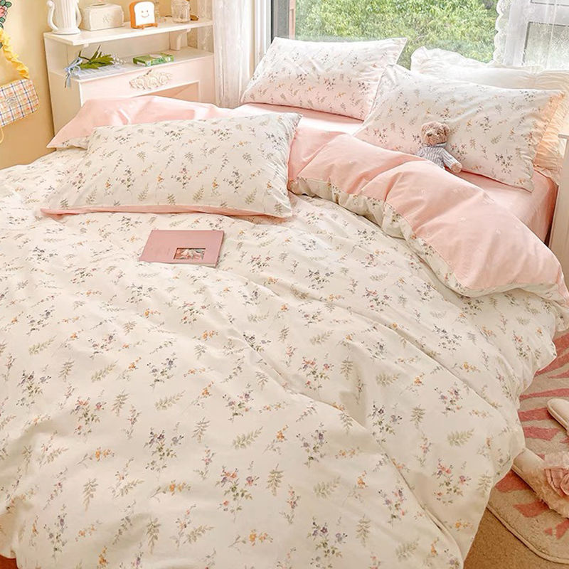 Ins Pink Flowers zestaw poście – Aesthetic Floral Duvet Cover recenzja i cena