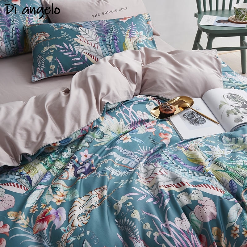600TC 4-częściowy zestaw pości – Aesthetic Floral Duvet Cover recenzja i cena