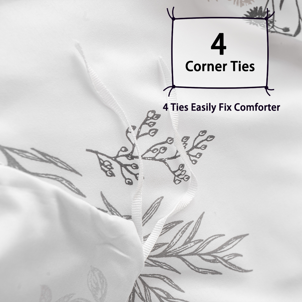 3-częściowy zestaw poszewek na – Aesthetic Floral Duvet Cover recenzja i cena
