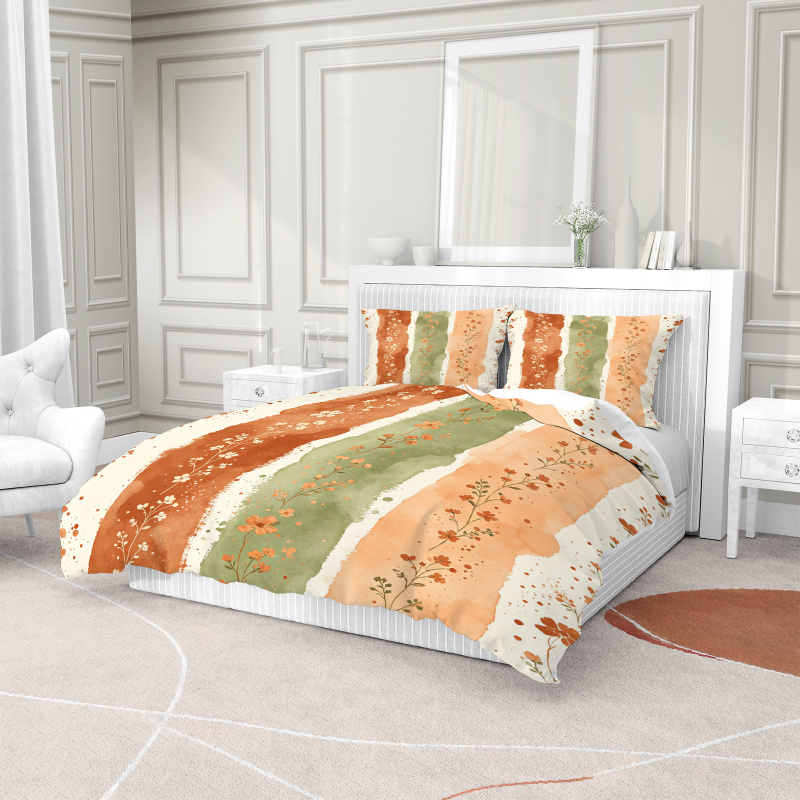 Poszwa na kołdrę w akwarelowe  – Aesthetic Floral Duvet Cover recenzja i cena