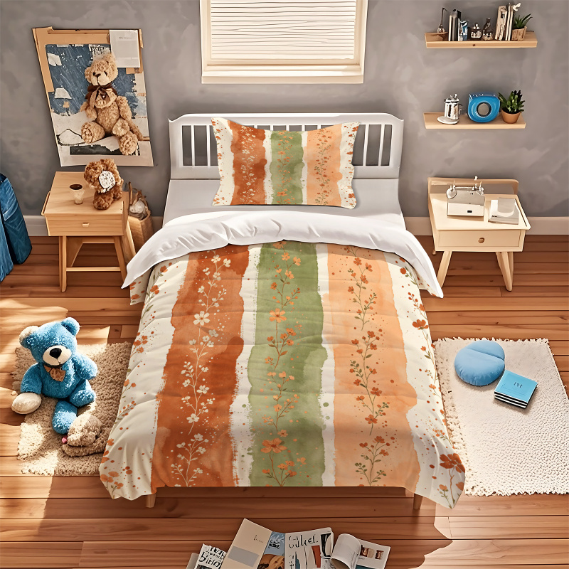 Poszwa na kołdrę w akwarelowe  – Aesthetic Floral Duvet Cover recenzja i cena