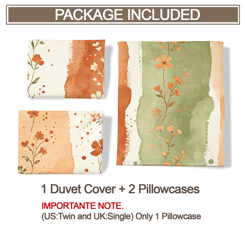 Poszwa na kołdrę w akwarelowe  – Aesthetic Floral Duvet Cover recenzja i cena