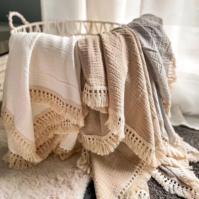 Bawełniane muślinowe koce do p – Muslin Cotton Bedspread recenzja i cena