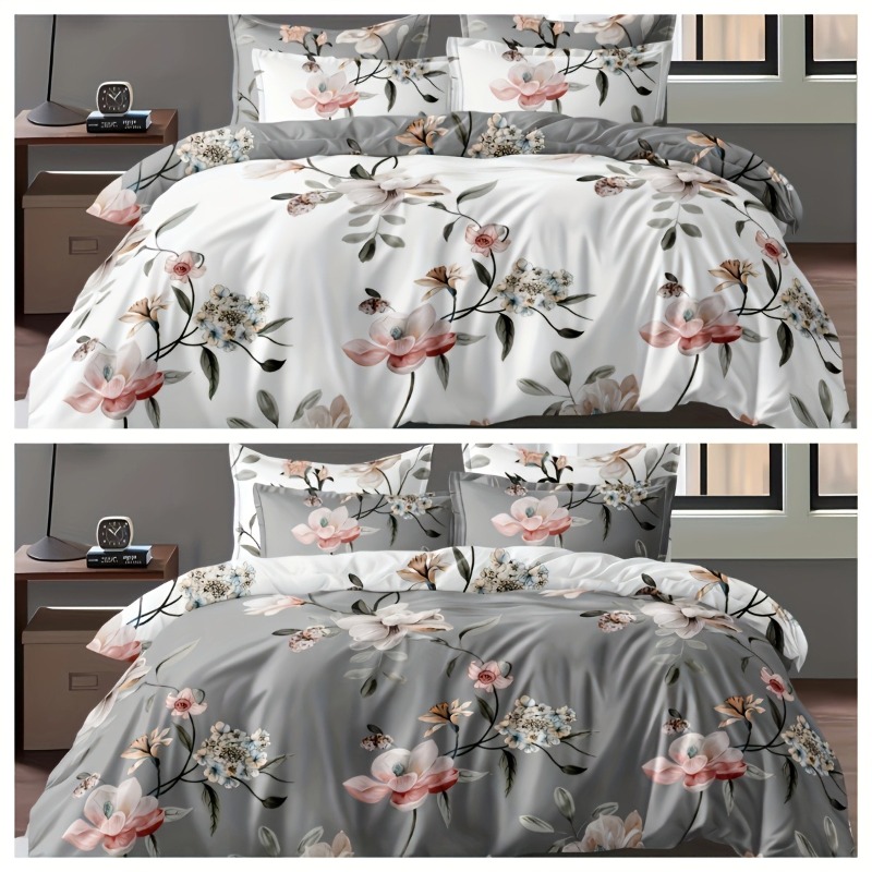 2/3-częściowy zestaw zielonej  – Aesthetic Floral Duvet Cover recenzja i cena