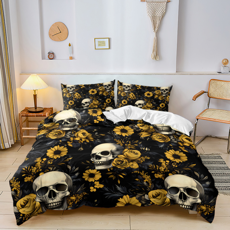 Zestaw pościeli w stylu dark a – Aesthetic Floral Duvet Cover recenzja i cena