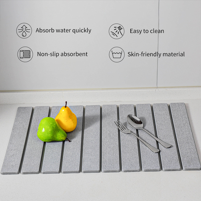 Składana prostokątna mata do k – Quick Dry Diatomite Bath Mat recenzja i cena