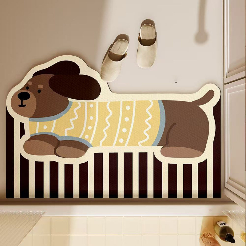 Urocza mata łazienkowa z motyw – Quick Dry Diatomite Bath Mat recenzja i cena