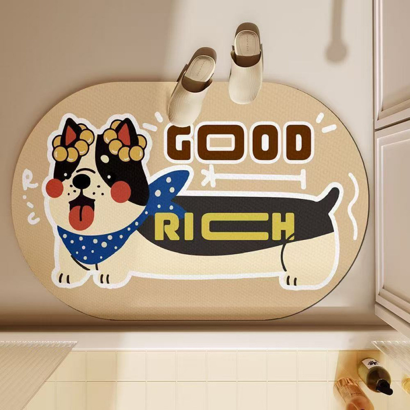 Urocza mata łazienkowa z motyw – Quick Dry Diatomite Bath Mat recenzja i cena