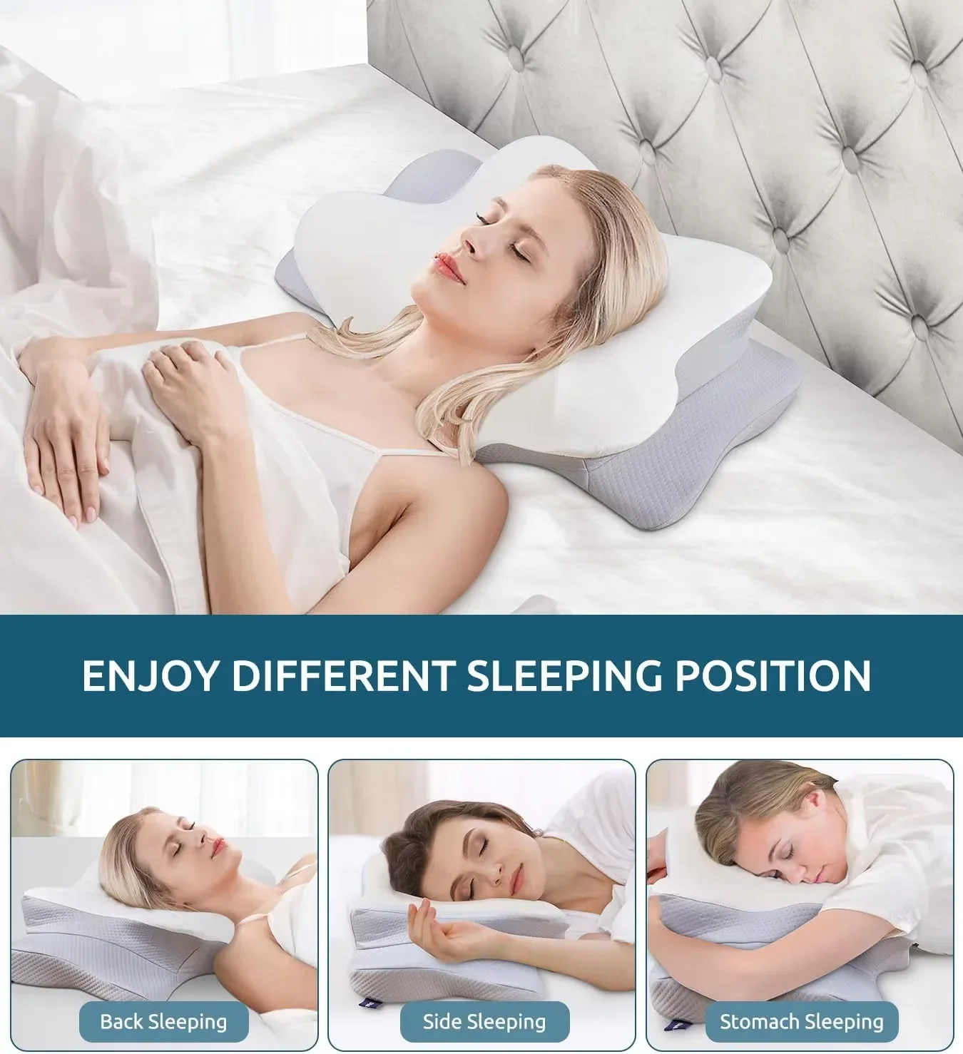 Ergonomiczna ortopedyczna podu – Memory Foam Orthopedic Pillow Neck Pain recenzja i cena